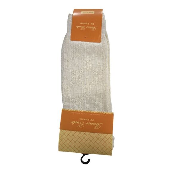 BRUNO  CONTE  MEN'S  IVORY SILKY  DRESS SOCK FASHION  COLORS. BCS2004. - Picture 1 of 4